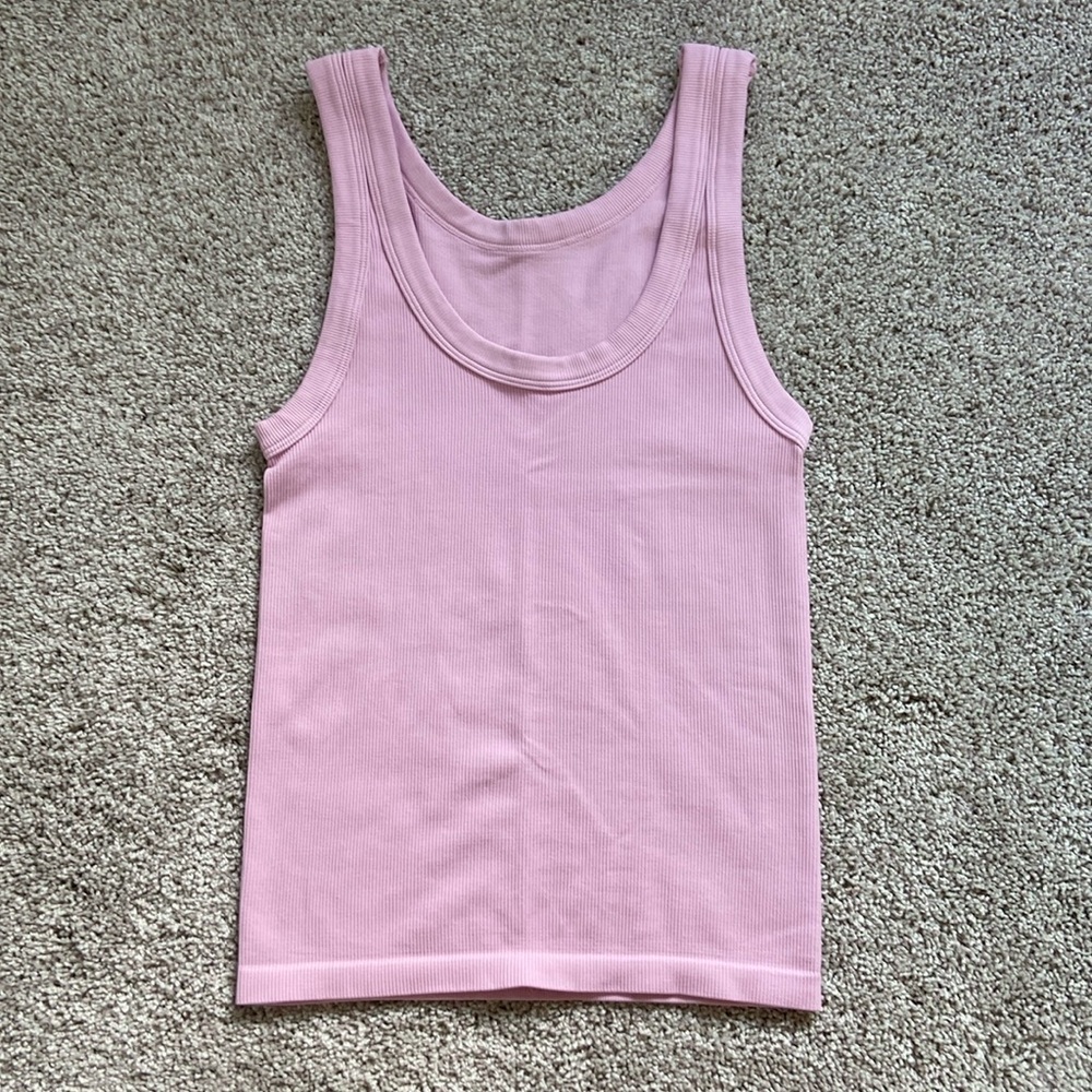 Nikibiki • Light Pink Reversible Seamless Ribbed Tank